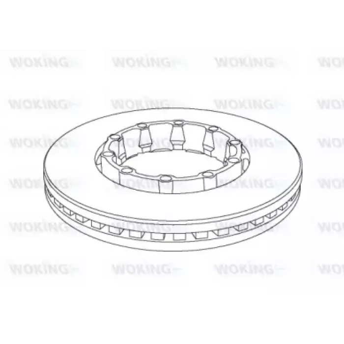 Гальмівний диск Woking (NSA1152.20)