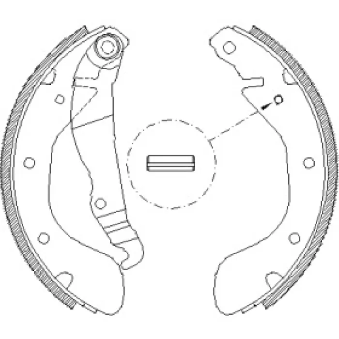 Гальмівна колодка барабанна Woking (Z4307.00)