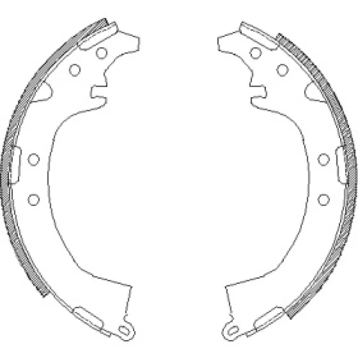 Гальмівна колодка барабанна Woking (Z4387.00)