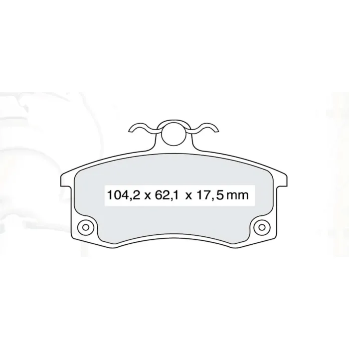 Гальмівна колодка дискова передня ВАЗ 2110 Dafmi (D140SM)