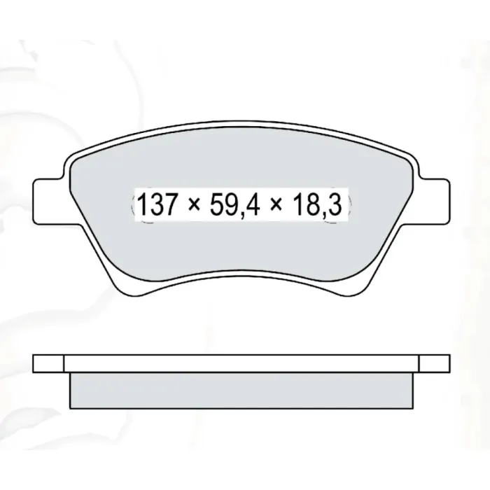 Гальмівна колодка дискова Dafmi Intelli (D202E)