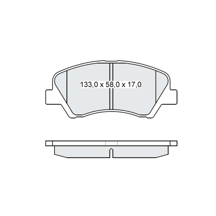 Гальмівна колодка дискова передня Dafmi Intelli (Д273E/D273E)