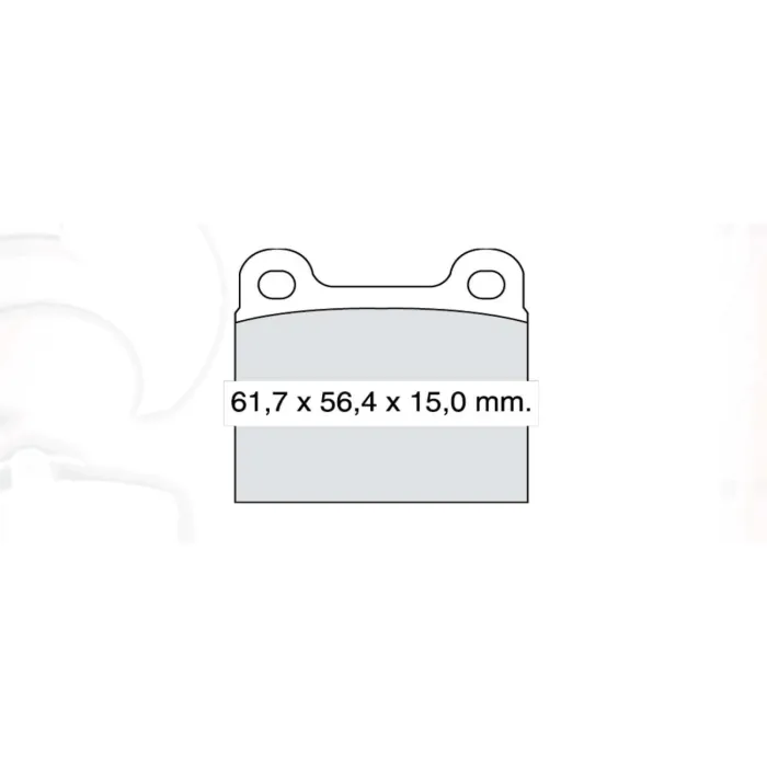 Гальмівна колодка дискова задня Dafmi Intelli (D602E)