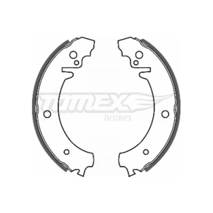 Гальмівна колодка барабанна задня ВАЗ 2101-07 Tomex (TX 20-11)