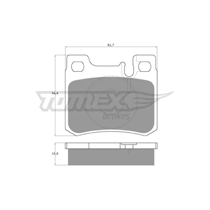 Гальмівна колодка дискова Tomex (TX 12-30)
