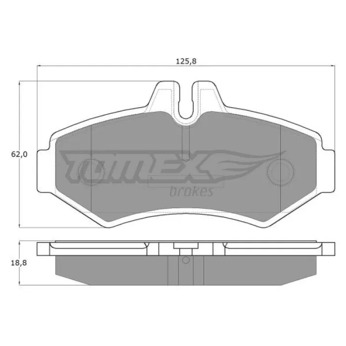 Гальмівна колодка дискова Tomex (TX 12-34)