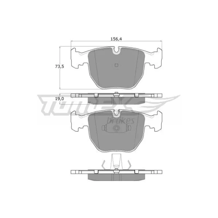 Гальмівна колодка дискова Tomex (TX 13-23)