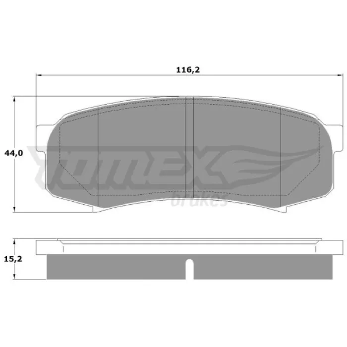 Гальмівна колодка дискова Tomex (TX 13-83)