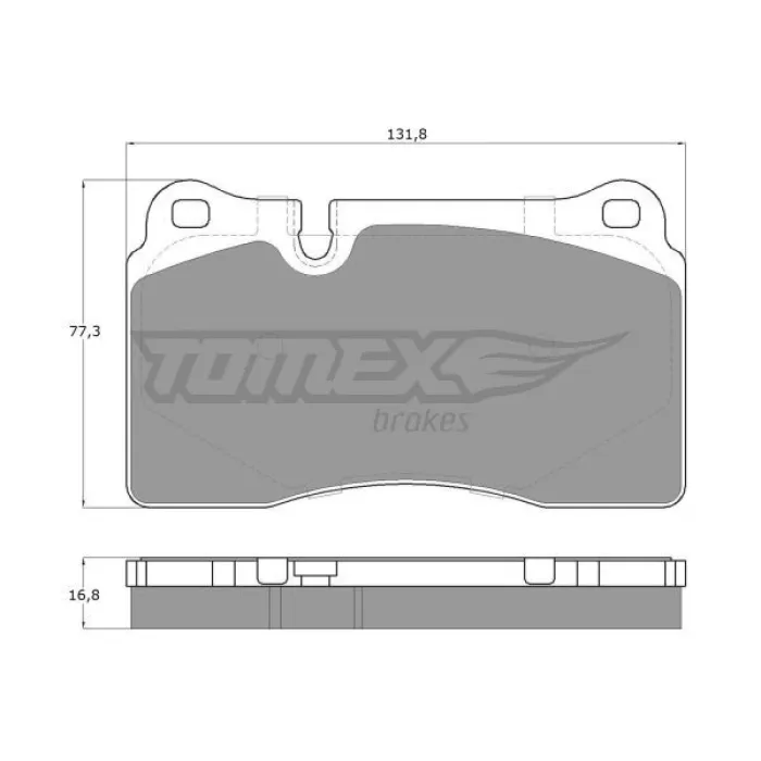 Гальмівна колодка дискова Tomex (TX 14-73)