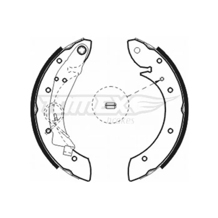 Гальмівна колодка барабанна Tomex (TX 20-75)