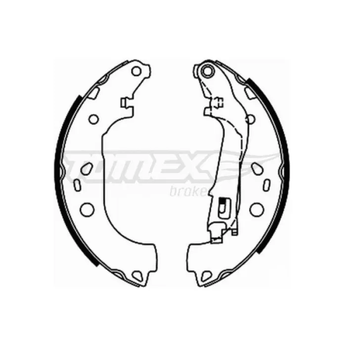 Гальмівна колодка барабанна Tomex (TX 21-98)