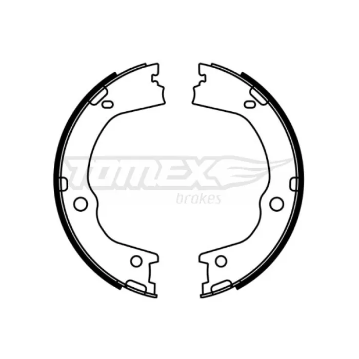 Гальмівна колодка барабанна Tomex (TX 23-06)