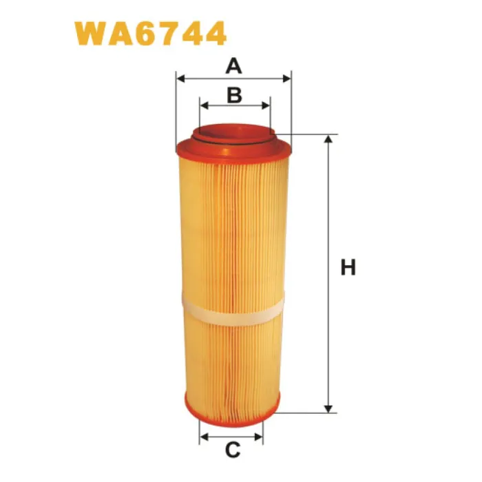 Фільтр повітря Mercedes A (W168), Vaneo (W414) Wix Filters (WA6744)