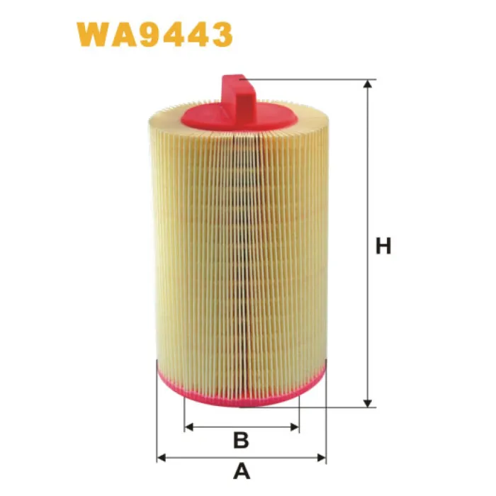 Фільтр повітря Mercedes C (W203/C203/T203), C (W204/S204), CLC (CL203), CLK (A/C209) Wix Filters (WA9443)