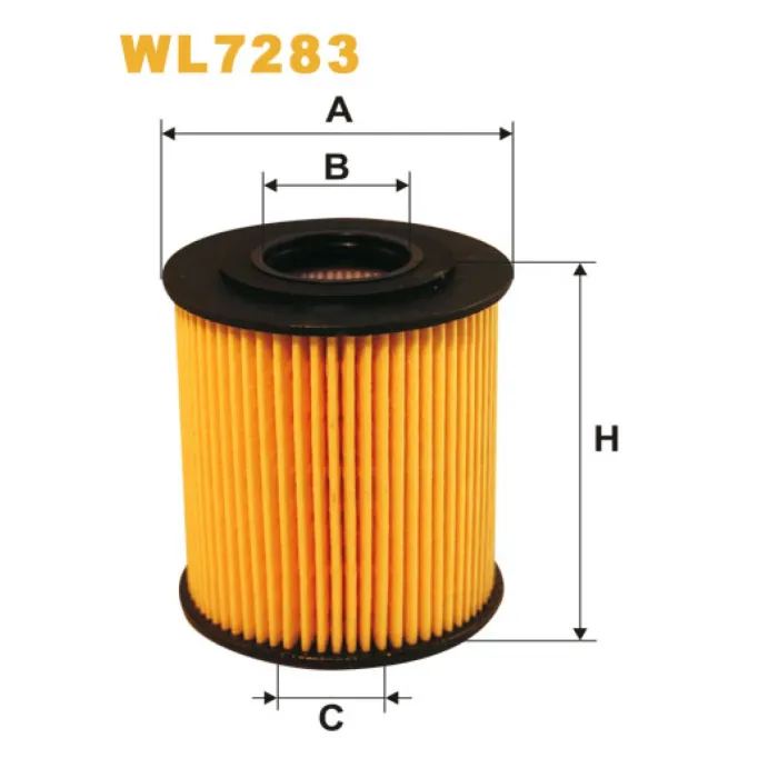 Фільтр оливи BMW Serie 3 (E46), Serie 5 (E39), Serie 7 (E38), Serie X5 (E53); Landrove Wix Filters (WL7283)