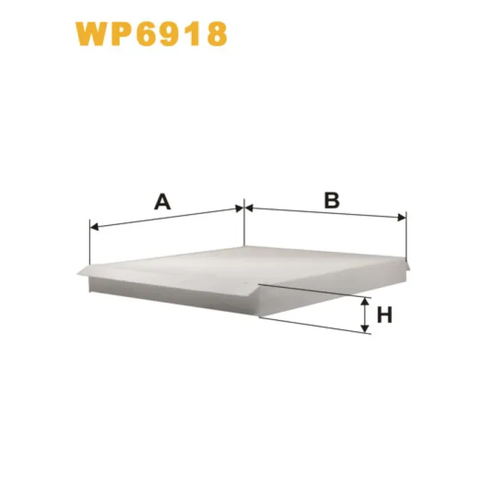Фільтр салона Lada (BA3) Chevrolet Нива (2123); Opel Astra G/Cabrio/Coupe (Astra II), Wix Filters (WP6918)