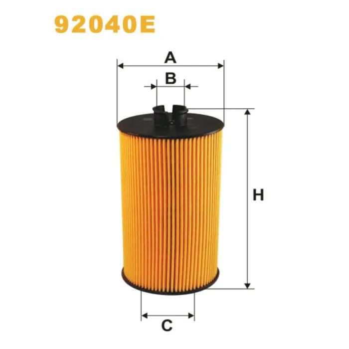 Фільтр оливи Evobus Cito, Medio, O 810-815; Mercedes 7/8/9/11/13/15T, Atego I/II, Vari Wix Filters (92040E)