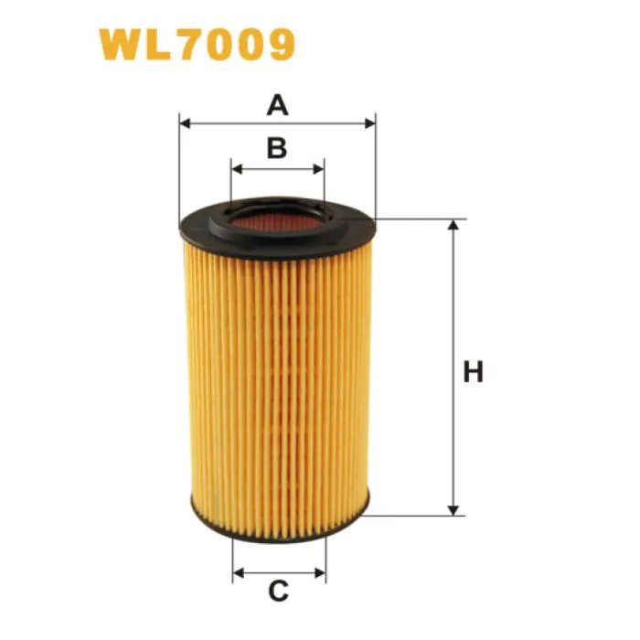 Фільтр оливи Mercedes C (W202/W203), CL (C215/C216), CLC (CL203), CLK (C208/C209), CLS Wix Filters (WL7009)