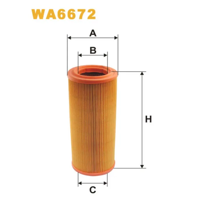 Фільтр повітря Fiat Idea, Punto II; Lancia Musa Wix Filters (WA6672)