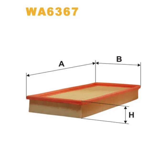 Фільтр повітря Mitsubishi Carisma, Pajero II, Space Star; Volvo S40, V40 Wix Filters (WA6367)