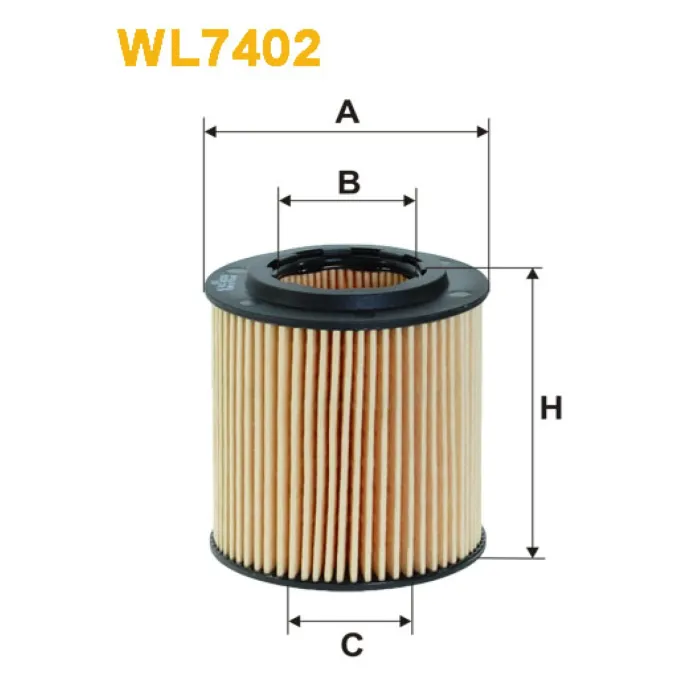 Фільтр оливи Alfa Romeo 159; Fiat Croma II, Punto III, Sedici; Opel Astra H, Signum, V Wix Filters (WL7402)