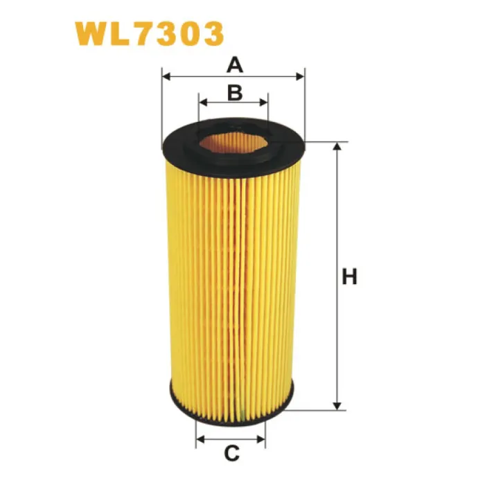 Фільтр оливи BMW Serie 1 (E81/E82/E87/E88), Serie 3 (E46), Serie 3 (E90/E91/E92/E93), Wix Filters (WL7303)