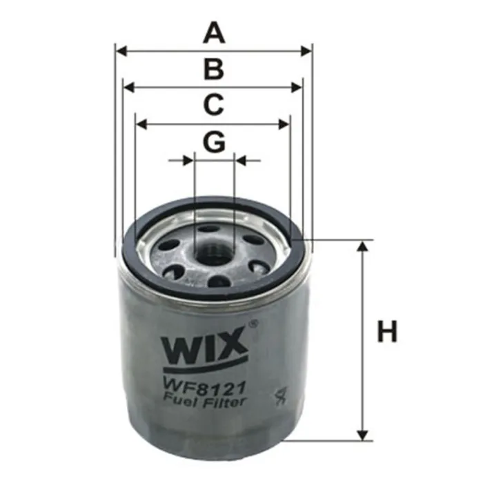 Фільтр паливний WIX FILTERS Mitsubishi, Renault, Volvo (WF8121)