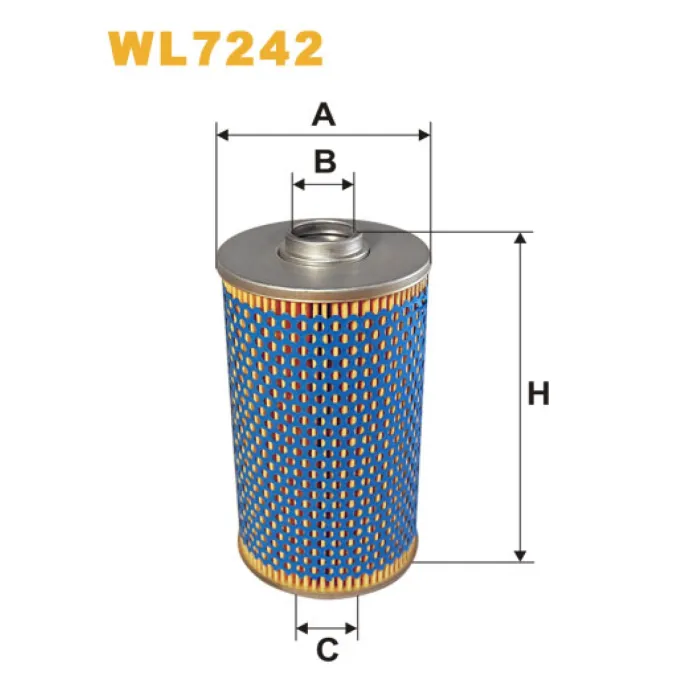 Фільтр оливи BMW Serie 5 (E34), Serie 7 (E32), Serie 7 (E38), Serie 8 (E31) Wix Filters (WL7242)