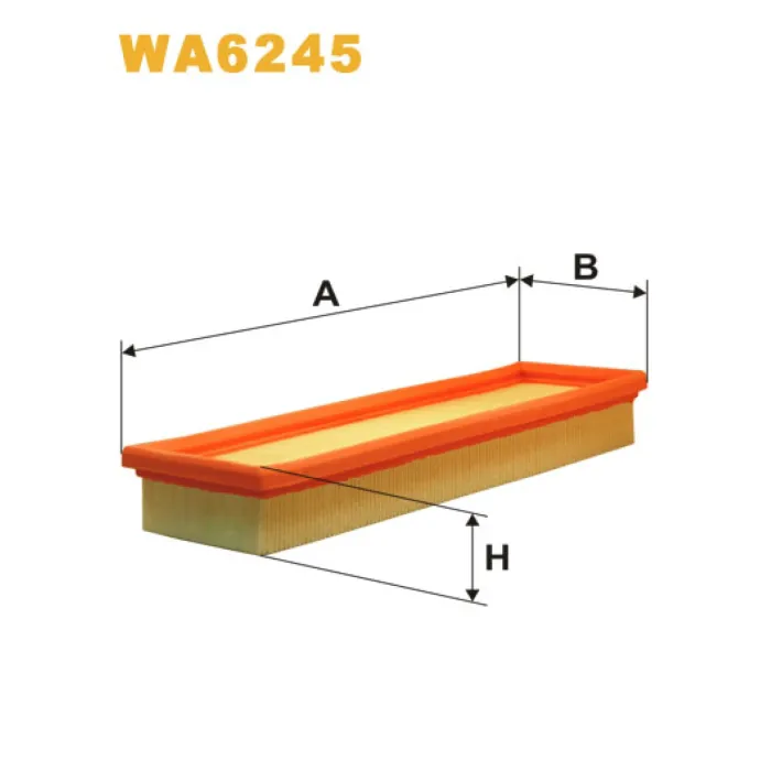 Фільтр повітря Renault Clio, Express, Rapid, Twingo Wix Filters (WA6245)