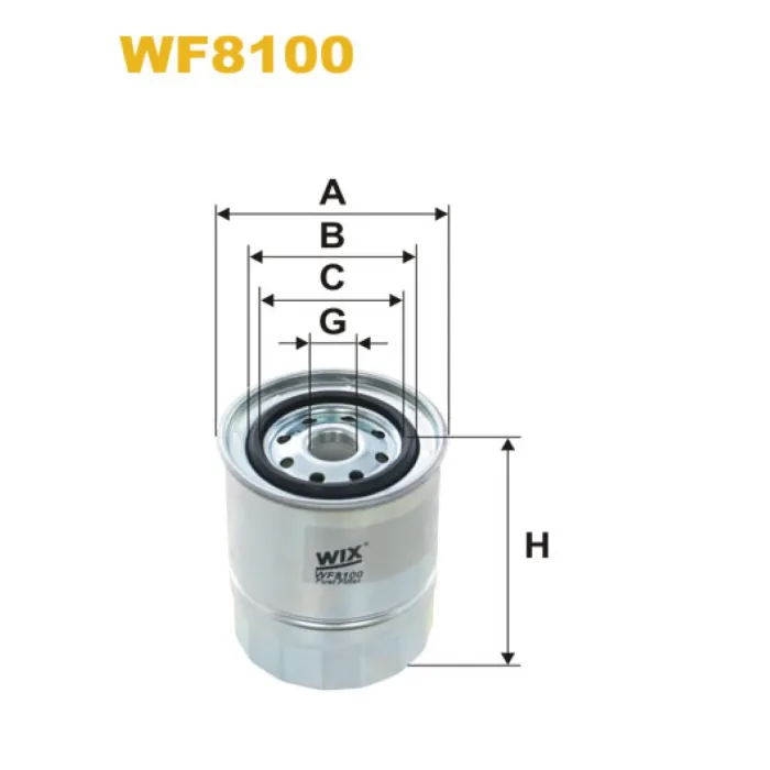 Фільтр паливний WIX FILTERS Nissan (WF8100)