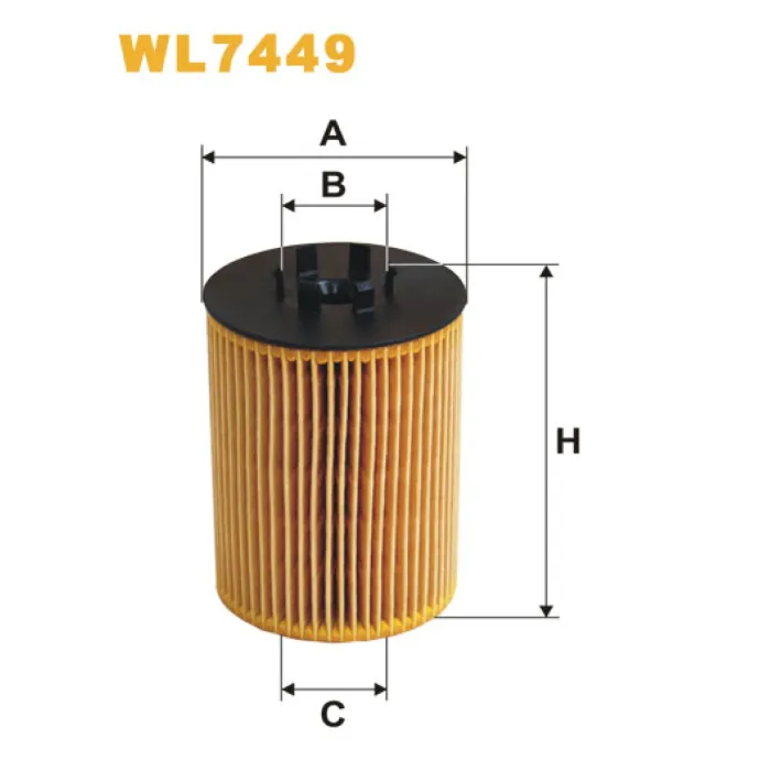 Фільтр оливи BMW Serie 6 (E63/E64), Serie 7 (E65/E66), Serie X5 (E53) Wix Filters (WL7449)