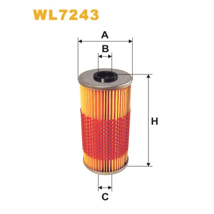 Фільтр оливи Mercedes 400, 500, CL (C140), E (W/R/C/S124), E (W/S210), S (W140), SL (R Wix Filters (WL7243)