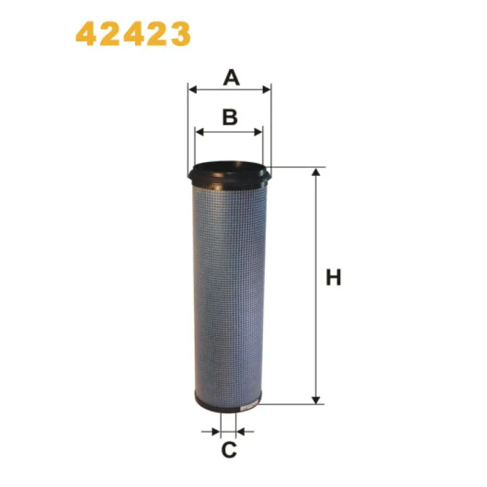 Фільтр повітря Foden (Inner used w/42422 or 42377) Wix Filters (42423)