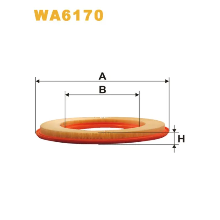 Фільтр повітря Mercedes 190 Wix Filters (WA6170)