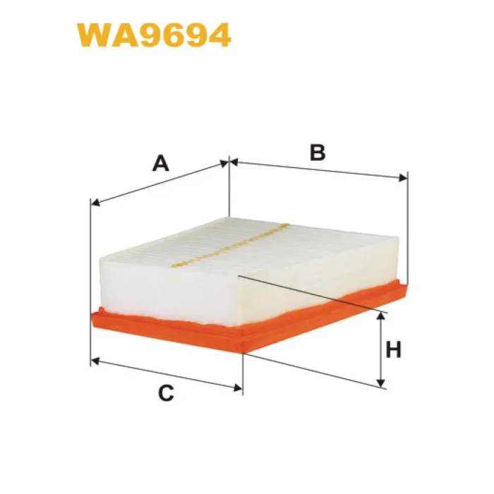 Фільтр повітря Renault Megane III, Megane CC, Scenic III Wix Filters (WA9694)