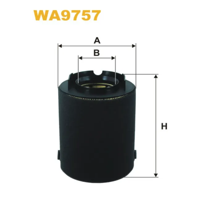 Фільтр повітря Audi A3 II; Seat Altea, Toledo III; Skoda Octavia II; VW Bora II, Cad Wix Filters (WA9757)