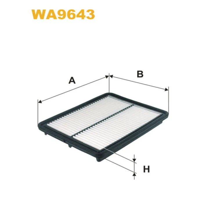 Фільтр повітря Kia Sorento Wix Filters (WA9643)