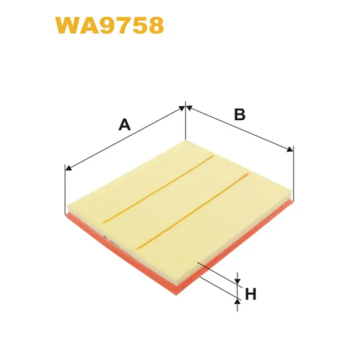 Фільтр повітря Ford Transit 2.2TDCI 2011-> front wheel Drive Wix Filters (WA9758)