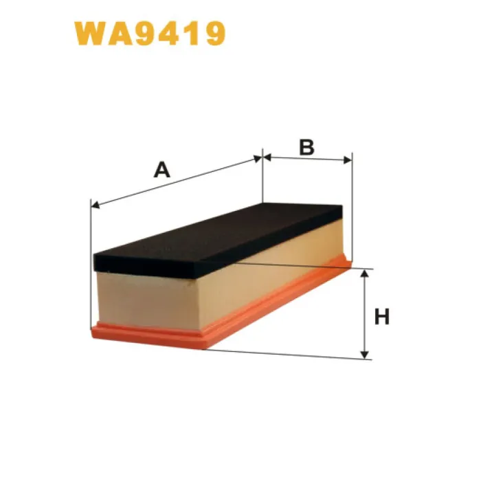 Фільтр повітря Citroen Berlingo II, C2, C3; Peugeot 1007, 207, Partner II Wix Filters (WA9419)