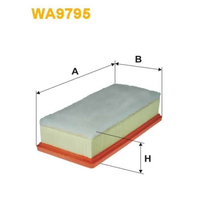 Фільтр повітря Citroen C1 II, Peugeot 108 Wix Filters (WA9795)