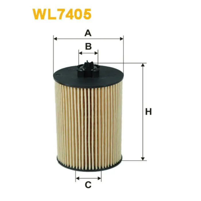 Фільтр оливи Mercedes A (W169), B (W245) Wix Filters (WL7405)