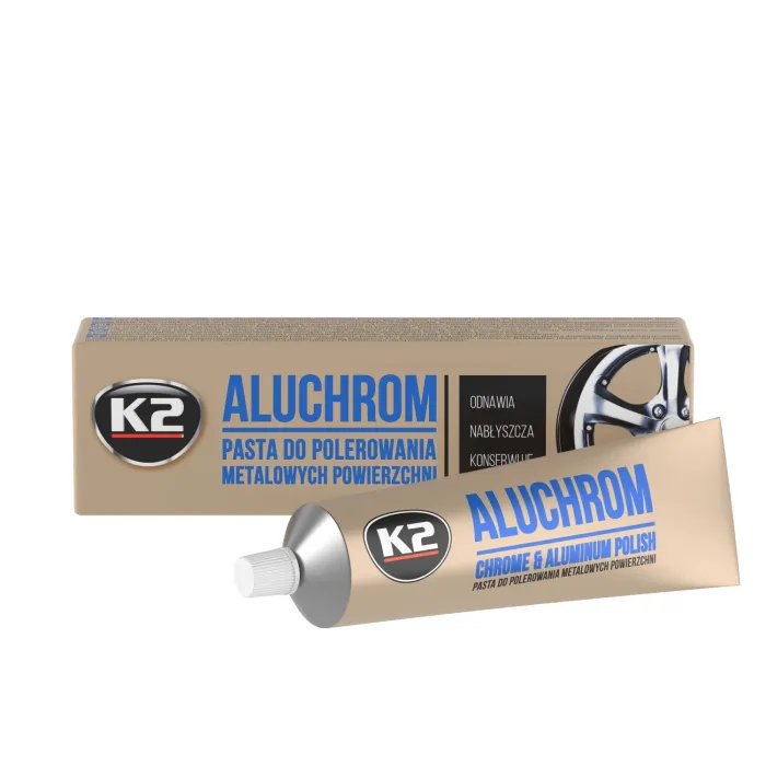 Паста для полірування хромованих деталей K2 Aluchrom 120 г (K0031)