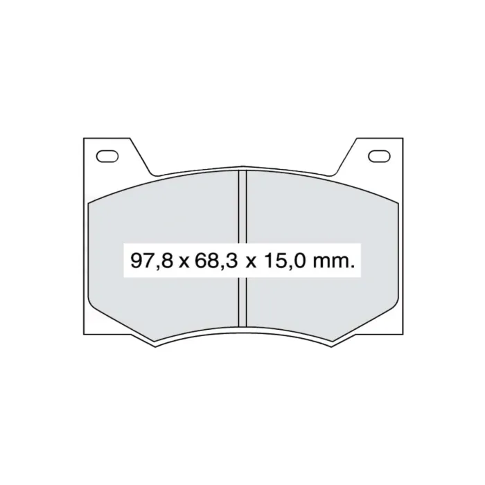 Гальмівна колодка передня Москвич М-412/2140 Д412СМ Dafmi (D412SM)