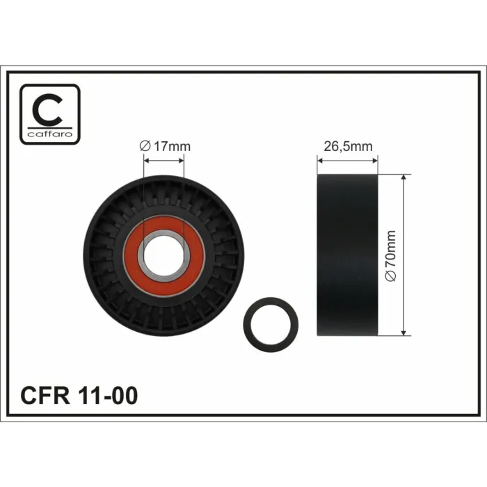 Ролик натяжний CAFFARO (11-00)