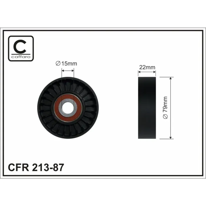 Ролик натяжний CAFFARO (213-87)