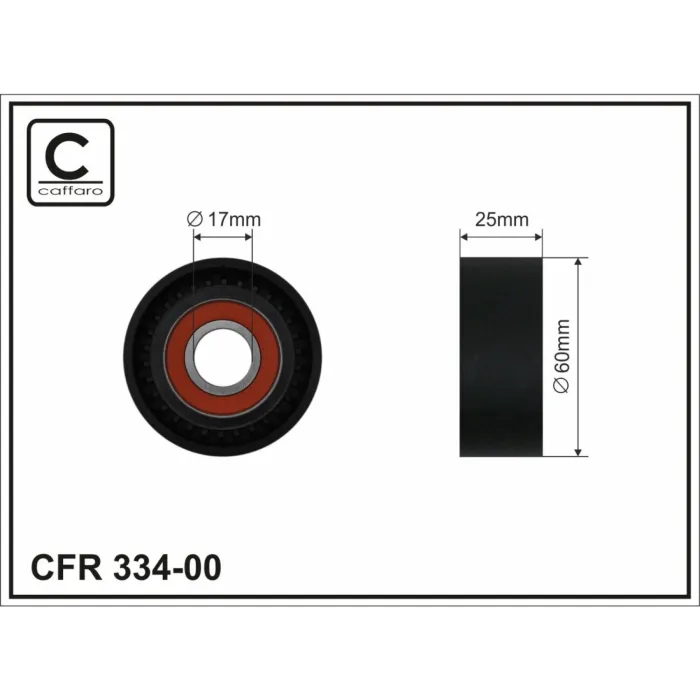 Ролик натяжний CAFFARO (334-00)