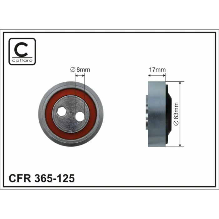Ролик натяжний CAFFARO (365-125)
