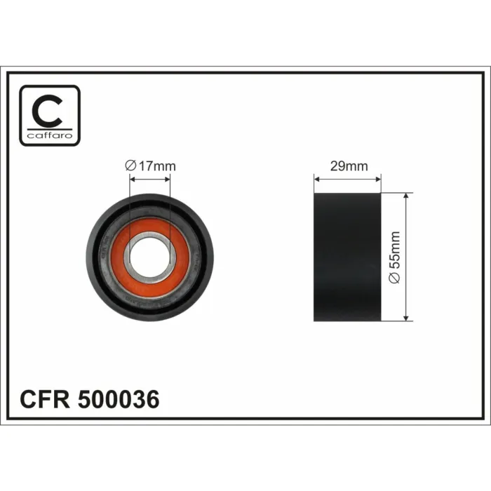 Ролик натяжний CAFFARO (500036)