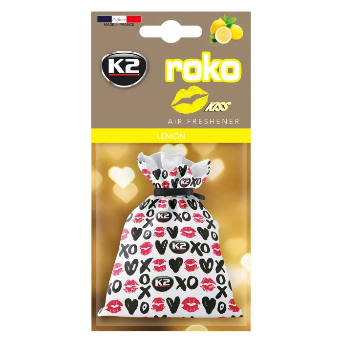 Ароматизатор для салону авто K2 Roko Kiss "Лимон" 25 г (V825K)