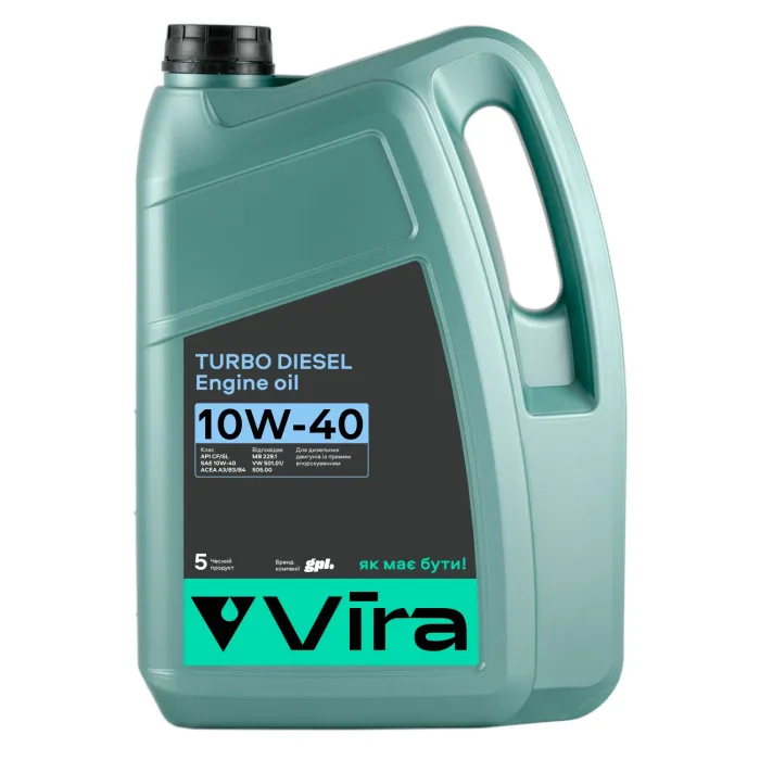 Олива моторна VIRA Turbo Diesel 10W-40 5 л (VI0301)